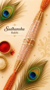 Designer Crystal Clear Rakhi