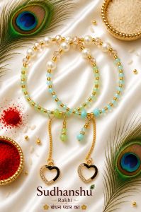 Modern Pearl Lumba Rakhi