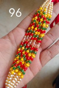 Premium Navratan Crystal Beads Rakhi