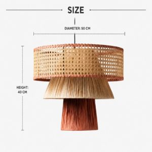 Bohemian Handwoven Rattan Pendant Lamp
