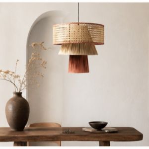 Bohemian Handwoven Rattan Pendant Lamp