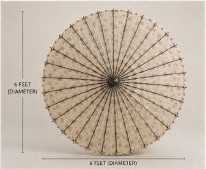 Sak Aurelia Heritage Parasol Floor Decor Lamp