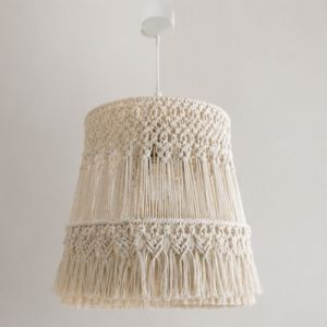 Elegant Handwoven Macrame Pendant Lamp