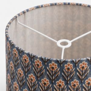 Floral Harmony Drum Lampshade