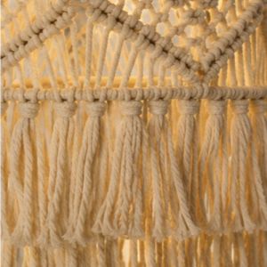 Handcrafted Boho Macrame Pendant Lamp
