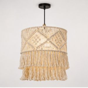 Handcrafted Boho Macrame Pendant Lamp