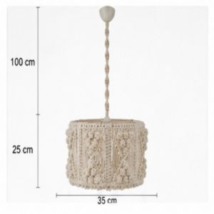 Handcrafted Macrame Pendant Ceiling Lamp Shade