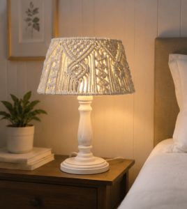 Handcrafted Macrame Table Lamp