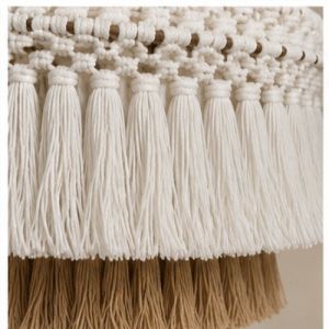 Handcrafted Triple Layer Macrame Pendant Lamp
