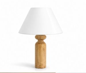 Nordic Glow Wooden Table Lamp