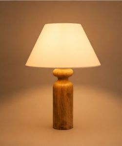 Nordic Glow Wooden Table Lamp