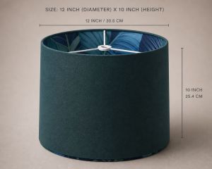 Sak Aurelia Luxe Fabric Drum Lampshade