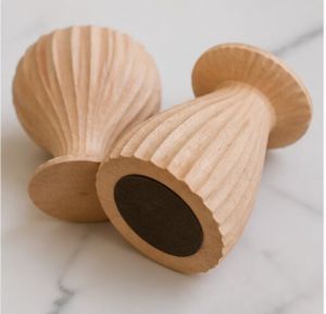 The Nordic Carved Wooden Candle Holder