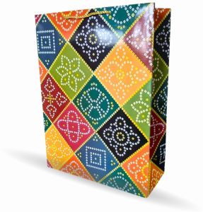 Large Ethnic Paper Carry Bag