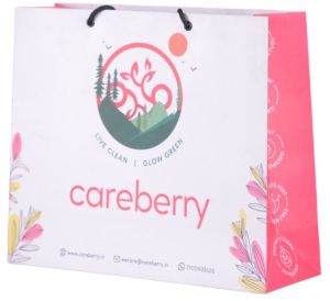 Rope Tie Printed Paper Carry Bag