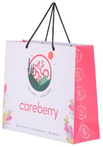 Rope Tie Printed Paper Carry Bag