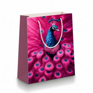 royal peacock bliss gift paper bags