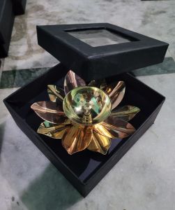Lotus Shape Copper Diya