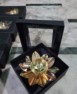 Lotus Shape Copper Diya