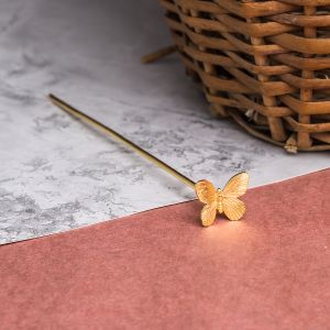 18k Gold Plated Brass Butterfly Bookmark
