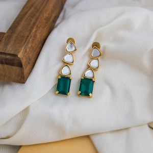 Abstract Sculptural Gold Plated Statement Earrings