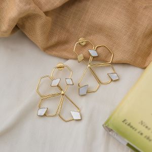 Geometric Petal Statement Earring