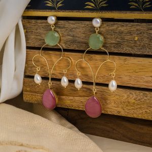 Handcrafted Cluster Brass Earrings
