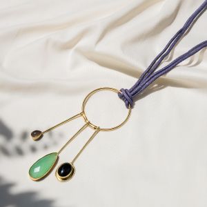 Handmade Brass Hoop Necklace