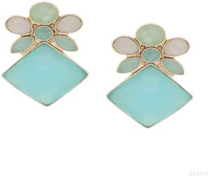 Majestic Emerald-Cut Green Statement Earring