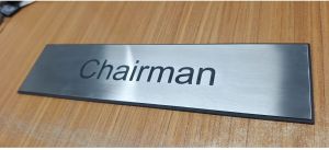 Stainless Steel Name Signage
