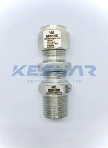 Instrumentation Tube Bulkhead Male Connector
