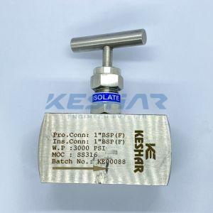 Single Bonnet Low Pressure Needle Valve