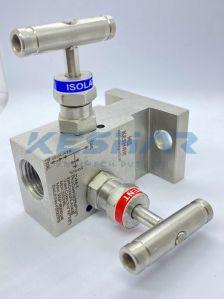 2 Way T Type Manifold Valve