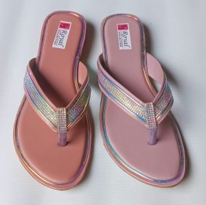 Fancy Pearl Work Slipper