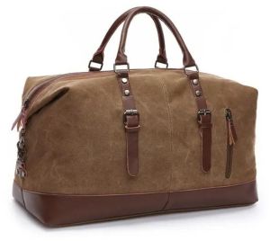 Canvas Leather Duffle Bag