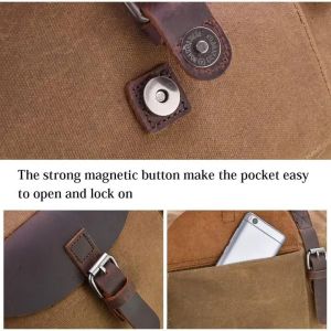 Canvas Leather Duffle Bag