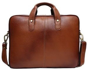 Classic Brown Leather Laptop Bag
