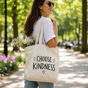Ladies Eco Friendly Printed Canvas Tote Bag