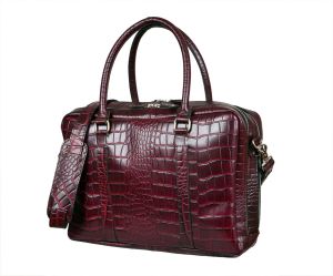 Maroon Leather Laptop Bag
