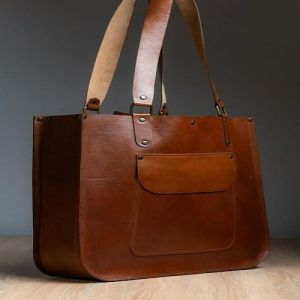 Mens Leather Tote Bag