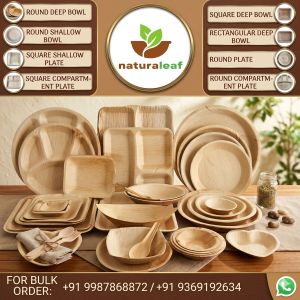 10 Inch Plain Round Areca Leaf Plates