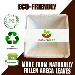 Square Areca Leaf Bowls