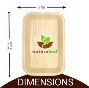Rectangular Areca Leaf Bowls
