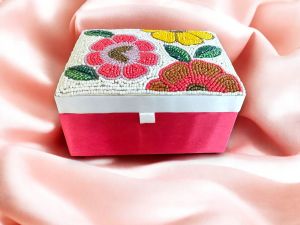 Handmade Beaded Jewellery Box