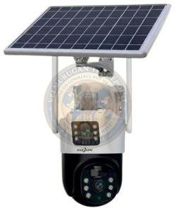 Dual Lens Solar-Powered Security Camera