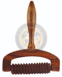 Handheld Wooden Roller Massager