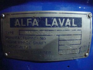 Mab 206 ALFA Laval Oil Purifier