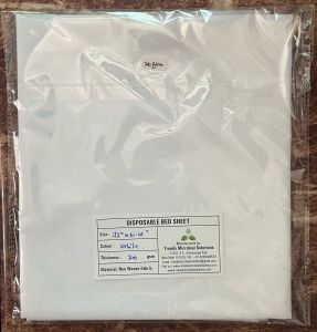 White Disposable Bed Sheet