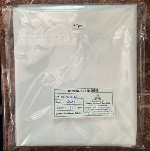 White Disposable Bed Sheet