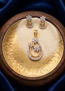 American Diamond Lightweight Pendant Set
